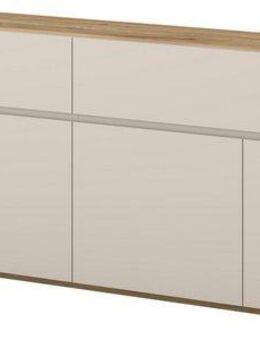 INOSIGN Sideboard Criss, Breite 200 cm moderne grifflose Kommode 4Türen/4SK, Schubladenkommode mit viel Stauraum, vielseitig einsetzbar