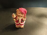 Weihnachten Teddybär Deko Steinguss 9cm hoch ca. 3cm breit - Essen