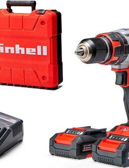 Einhell Akku-Schlagbohrschrauber TP-CD 18/50 Li-i BL (2x2,0Ah), max. 1800 U/min, (Set, 5-tlg), inklusive 2 Akkus, Ladegerät und Aufbewahrungskoffer