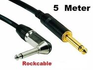 Gitarren Kabel Abgewinkelt Bestell Nr. NRA - 070 -0271 - 050 5 Meter R O C K C A B L E   -    Kabel der Top Quality zum kleinen Preis - Dübendorf