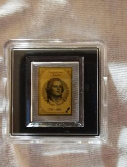 Seltener Goldbarren " Friedrich Schiller " 1/1000 oz 999er Feingold - Neufahrn (Freising)