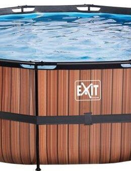 EXIT Framepool inkl. Sicherheitsleiter (Set, 4-tlg), ØxH: 427x122 cm, mit Kartuschenfilteranlage & Filterkartusche