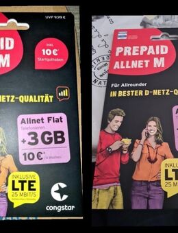 1x Prepaid Allnet M Der Tarif für Allrounder NEU & OVP - Zerbst (Anhalt) Zentrum