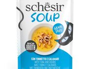 Schesir Cat Soup 12 x 40 g - Thunfisch und Tintenfisch