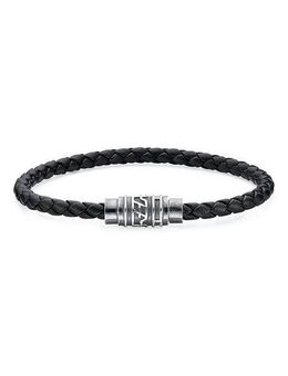 HECHTER PARIS Armband Schmuck Geschenk Silber 925 Armschmuck Lederband used look