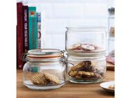 KILNER Vorratsglas, Edelstahl, Glas, (Set, 3-tlg., 2 x 0,88Liter, 1 x 0,9 Liter)