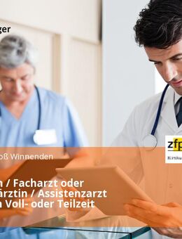 Fachärztin / Facharzt oder Assistenzärztin / Assistenzarzt (w/m/d) in Voll- oder Teilzeit - Winnenden