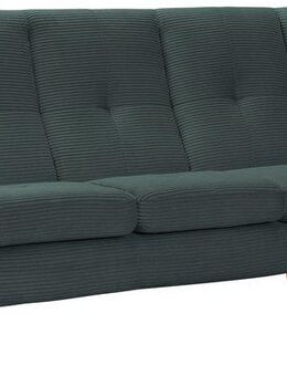exxpo - sofa fashion 3-Sitzer ALVESTA, Loungesofa, Küchensofa, hoher Sitzkomfort, Ohrenbackensofa, gemütliche Rückenlehne, mit Knopfheftung und hohen Holzfüßen, in Cord