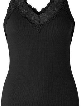 rosemunde Unterziehshirt Bernardine Organic Cotton Top mit wunderschönem Vintage-Spitzenbesatz am V-Ausschnitt