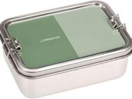 LÄSSIG Lunchbox Solid, olive/green, Edelstahl, Silikon, (1-tlg), aus Edelstahl