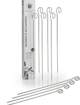 Buddy's Grillspieß Buddy´s BBQ (Set, 12-St), Schaschlikspieße, Edelstahl, wiederverwendbar, 30 cm