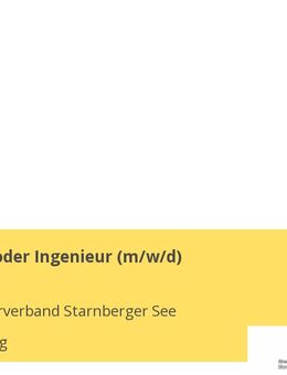 Techniker oder Ingenieur (m/w/d) - Starnberg