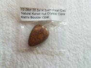 12.26ct , Pear Cab , Natural Koroit Nuß , Crystal Kern, Matrix Boulder Opal - Neubrandenburg