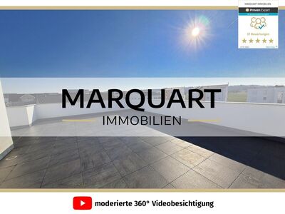 Neuwertige "KfW55" Wohnung mit Penthouse Charakter, Dachterrasse, 2x PKW + EBK