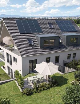 Exklusive Gartenwohnung, 2-Zimmer, großzügiger Privatgarten und Panoramablick über Freiburg. - Merzhausen