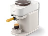 PHILIPS baristina Espressomaschine BAR300/03 mit Mahlwerk für ganze Bohnen, 16 bar Pumpendruck, Naturweiß​/Mangogelb