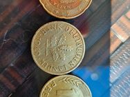 50 pfennig aus dem Jahre 1949 Bank deutscher länder und 5 × 10 pfennig aus dem Jahre 1950 - Verden (Aller)