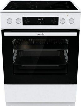 GORENJE Elektro-Standherd GECS6C70, mit 2-fach-Teleskopauszug, Aqua Clean, Knusprig genießen – ganz ohne Extra-Kalorien - dank AirFry-Funktion