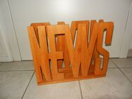 Zeitungsständer Holz "NEWS" ca. 33,5 hoch / 42 x 11cm - Chemnitz