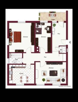 3 Zimmer Wohnung mit Balkon - Esslingen (Neckar)