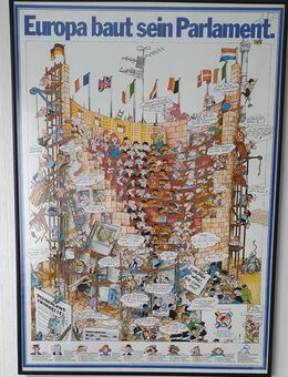 Original Plakat "Europa baut sein Parlament", Jahr 1979 - Köln