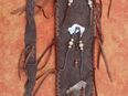 008 - Flötentasche / Ledertasche vom Wasserbüffel Neu - Länge ca. 55/54 cm Braun in 77761