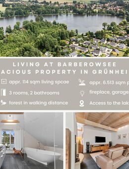 Unrivalled view: Exclusive lakeside site with 6,315 sqm and detached house in Grünheide - Grünheide (Mark)