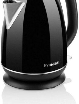 Hyundai Wasserkocher VK302B, 1,7 l, 2200 W, Edelstahl, Doppelsicherheitssystem, transparenter Deckel