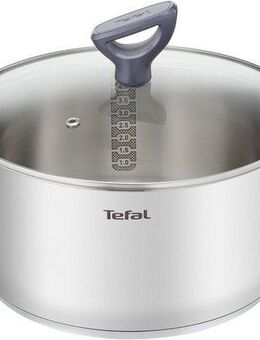 Tefal Kochtopf Daily Cook, Edelstahl, Edelstahl-Topf mit stehendem Deckel,Ausgießer,alle Herdarten,Induktion