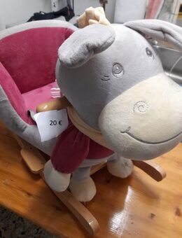 Bieco Schaukeltier - Esel- Kuschlig, süß und für viel Spaß - Weibern