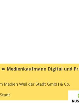 Ausbildung – Medienkaufmann Digital und Print (m/w/d) - Weil der Stadt