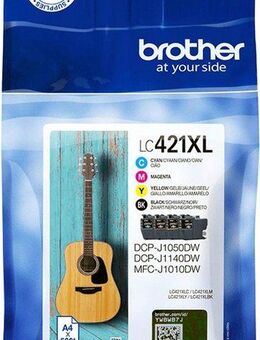 Brother LC-421XL Value Pack Tintenpatrone (Packung, 4-tlg)