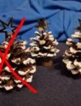 Weihnachtsdeko Zapfenweihnachtsbaum mit Glitzerstern - Karlsbad