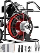 Rohrreinigungsspirale Handwerk Profi Rohrreinigungsmaschine Rohrreiniger StahlKabel Abflussreiniger Abflussreinigungsmaschine Reinigungswerkzeuge 15m Spindel in 42105