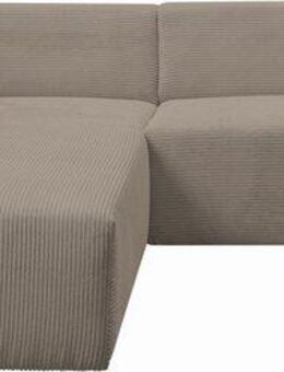 WERK2 Ecksofa Zeus-M, tolles Sofa mit schönen Details, L-Form, Curvy Trend Garnitur, urbane Optik, komfortable Wellenunterfederung