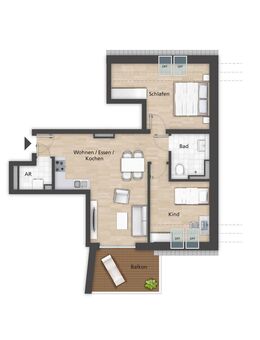 Elegante 3-Zimmer-Wohnung im Neubau – Ideal für Paare und kleine Familien - Bamberg