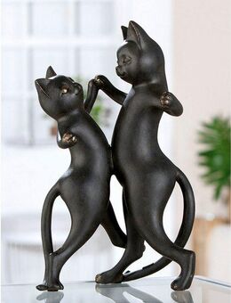 GILDE Tierfigur Katze Gatto-Duo, schwarz (1 St)