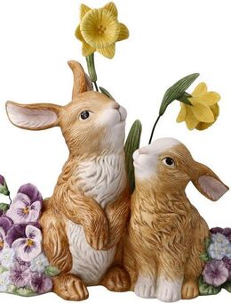 Goebel Osterhase Frühlingserwachen (1 St), Sammelfigur, Hasenpaar mit Blumen