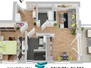 NEUBAU: Moderne 2-Zimmer-Wohnung mit Duschbad & West-Balkon - Achim