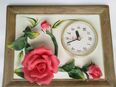 Wanduhr ,Uhr mit 3 Rosen für den Garten in 50767