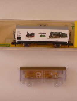 2 Stück Minitrix Güterwagen Sondermodelle, unbespielt - Emden