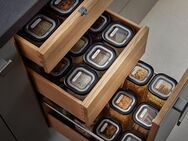 GEFU Vorratsglas PANTRY, Borosilikatglas, Kunststoff, (Set, 6-tlg., 3 Vorratsgläser, 3 Deckel), Stapelbar, luftdicht, transparent, platzsparend