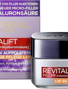 L'ORÉAL PARIS Tagescreme Revitalift Filler Tag LSF 50, mit hoher Wirksamkeit