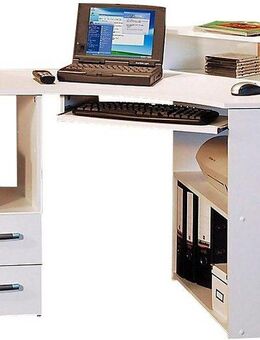 VOGL Möbelfabrik Schreibtisch Sam, in 2 Größen, mit Tastaturauszug & Monitoraufsatz, opt. Towerfach