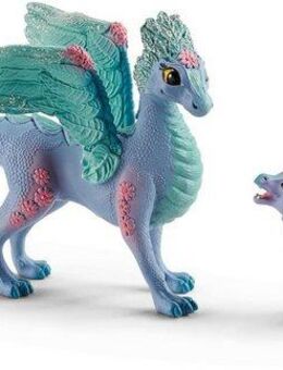 Schleich® Spielfigur BAYALA®, Blütendrache und Kind (70592), (Set)