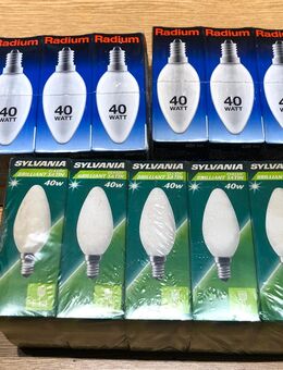 29 x OSRAM Glühlampe 40W Sylvania Kerzen CLASSIC E14 Matt - Brühl Zentrum