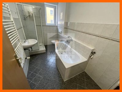 3-Raum Hochparterrewohnung mit großem Balkon, Wanne und Dusche!