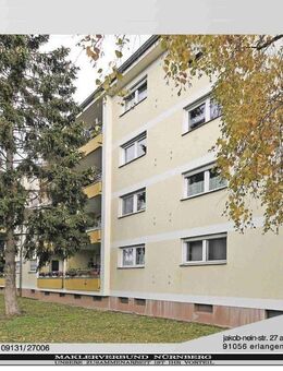 Großzg. 2 Zim.-ETW mit Südloggia - Erlangen