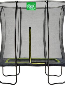EXIT Gartentrampolin Silhouette, schwarz, mit Sicherheitsnetz