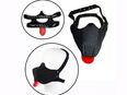 Gesichtsmaske Hundemaske Hunde Maske Schwarz Rot mit Zunge BDSM Fetisch Kostüm 23,90 €* in 78052